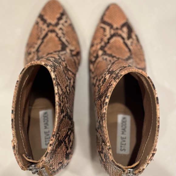 Steve Madden Snakeskin Booties - Picture 3 of 8